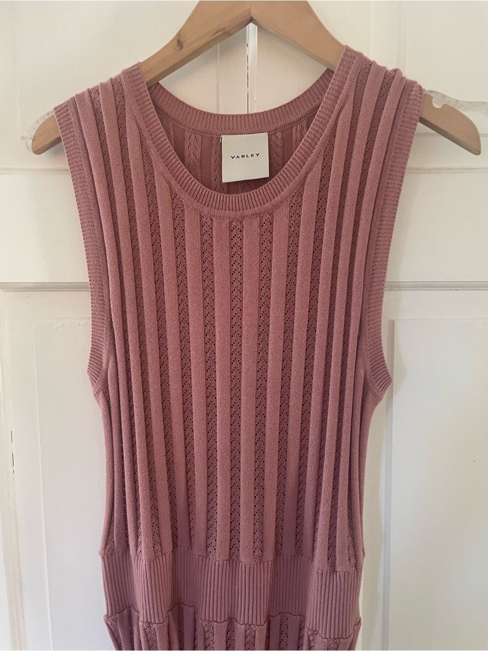 Varley Florian Knit Midi Dress in Dusty Rose Small NWOT - Picture 10 of 10